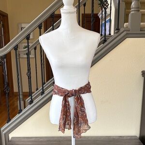 ⭐️Arden B. Brown Paisley Accessory - Scarf or Belt